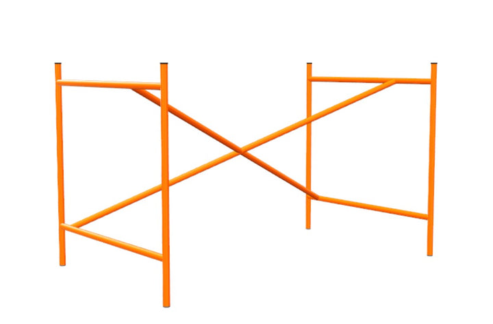 Das originale Egon Eiermann 1 Tischgestell von Richard Lampert (Kreuzposition: Exzentrisch)