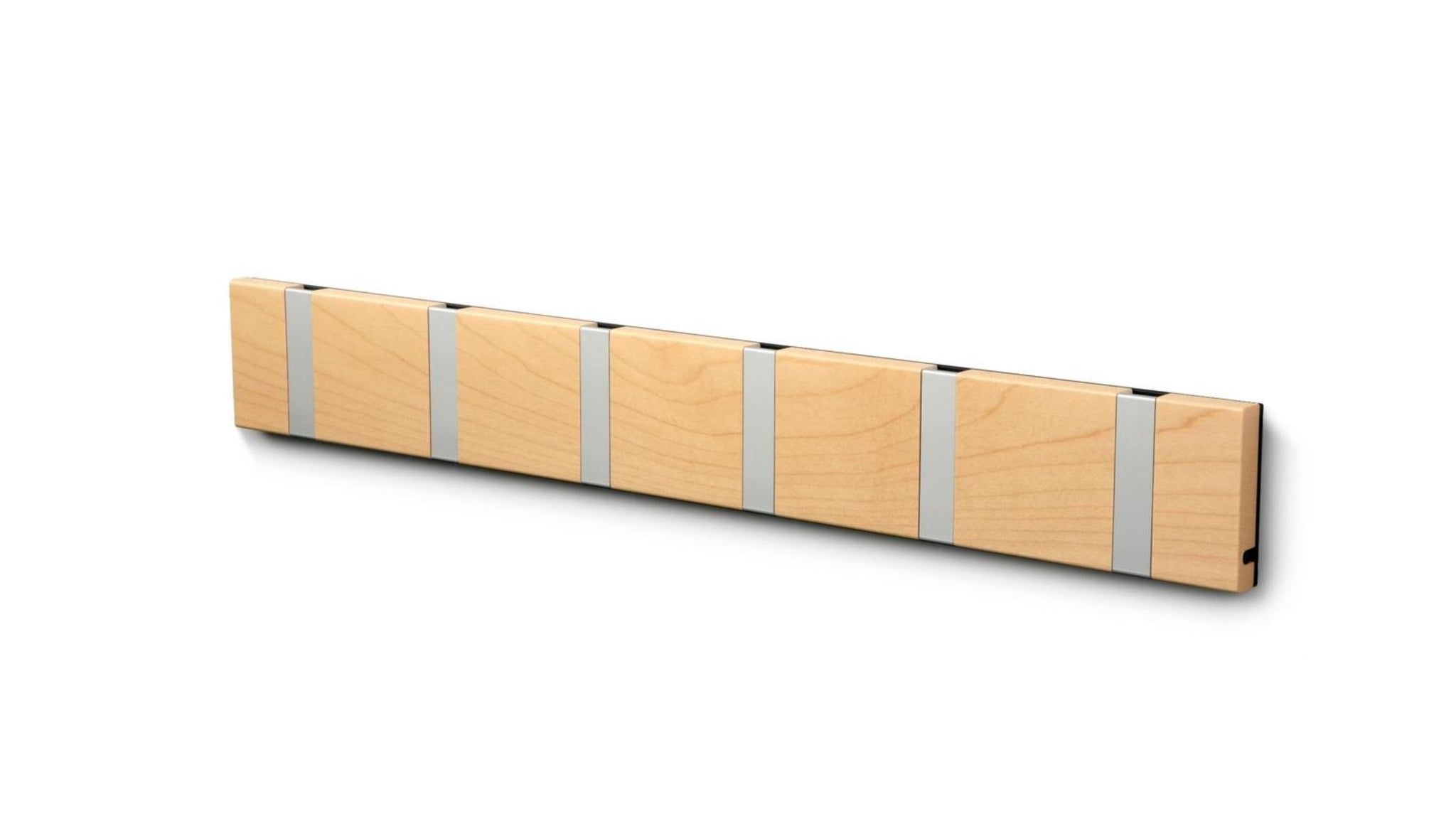 Wandgarderobe Knax mit sechs Haken waagerecht von Loca