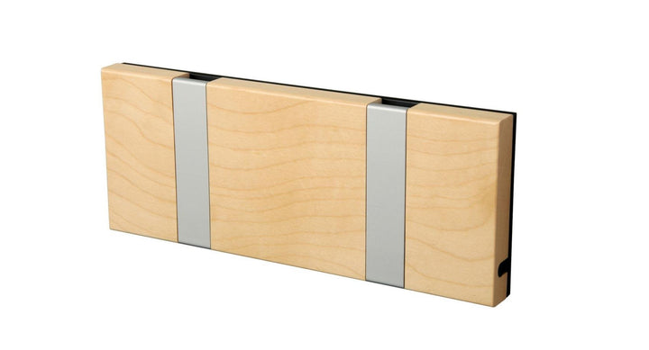 Wandgarderobe Knax mit zwei Haken waagerecht von Loca