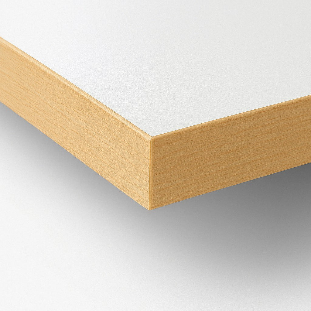Weiße Tischplatte 1600 x 800 mm für Eiermann Tischgestell
