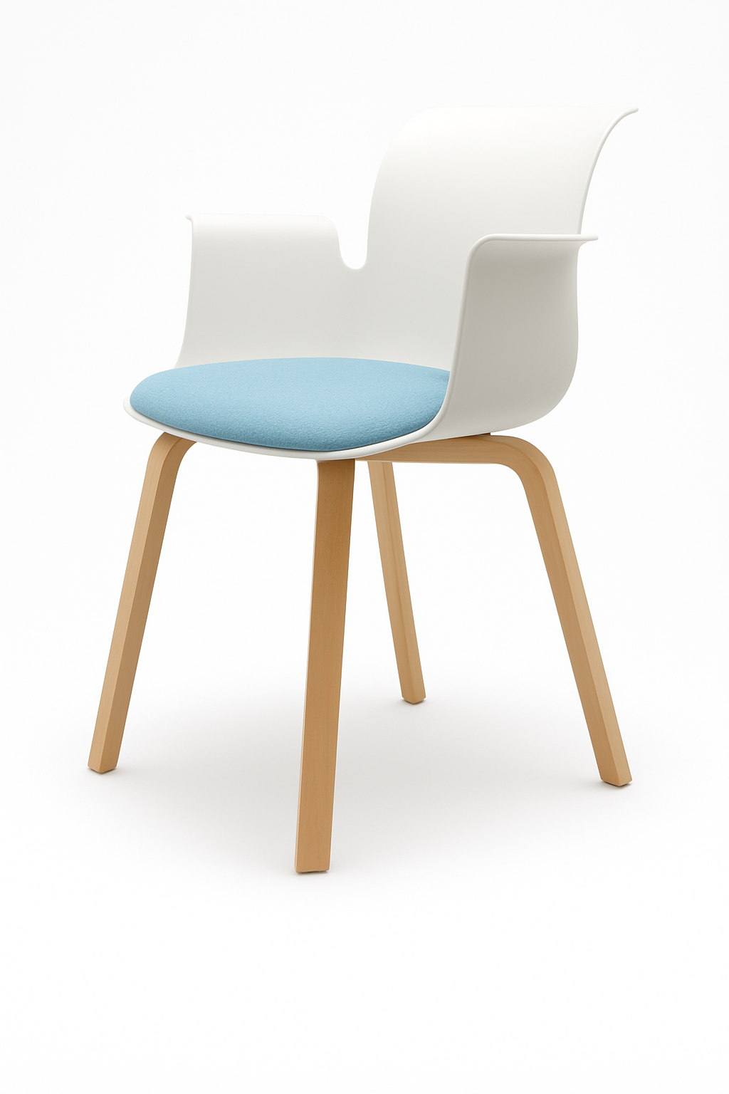 Pro Armchair Vierbeinholzgestell von Flötotto