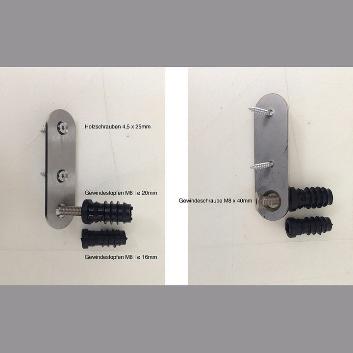 Befestigungsset Eiermann 3 Edelstahl (4 Stück)