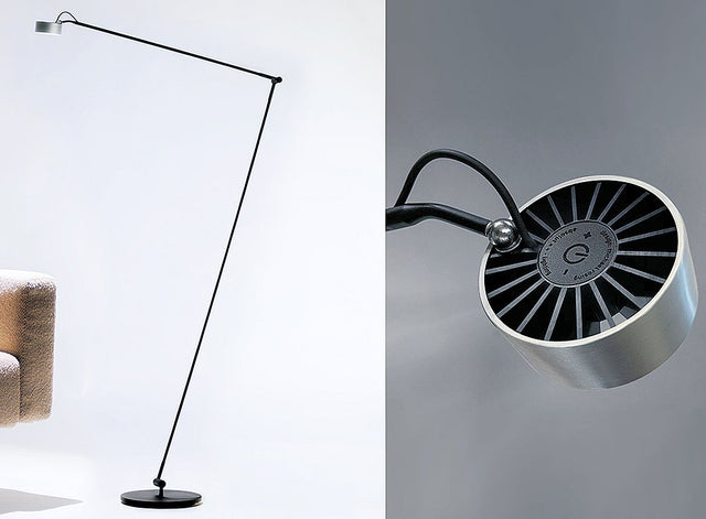 Boden Leseleuchte Basica mit Gelenk von Radius Absolut