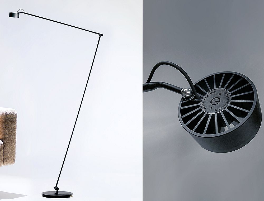 Boden Leseleuchte Basica mit Gelenk von Radius Absolut