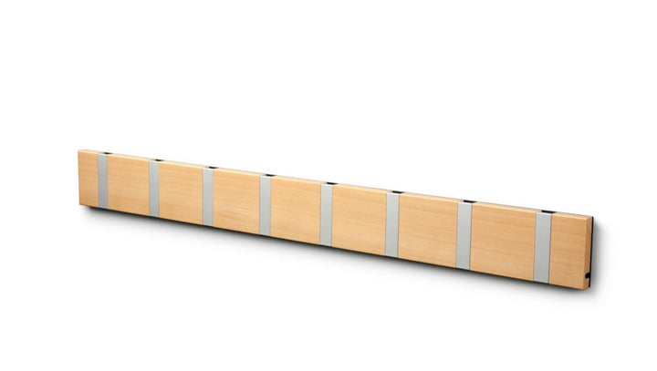 Wandgarderobe Knax mit acht Haken waagerecht von Loca