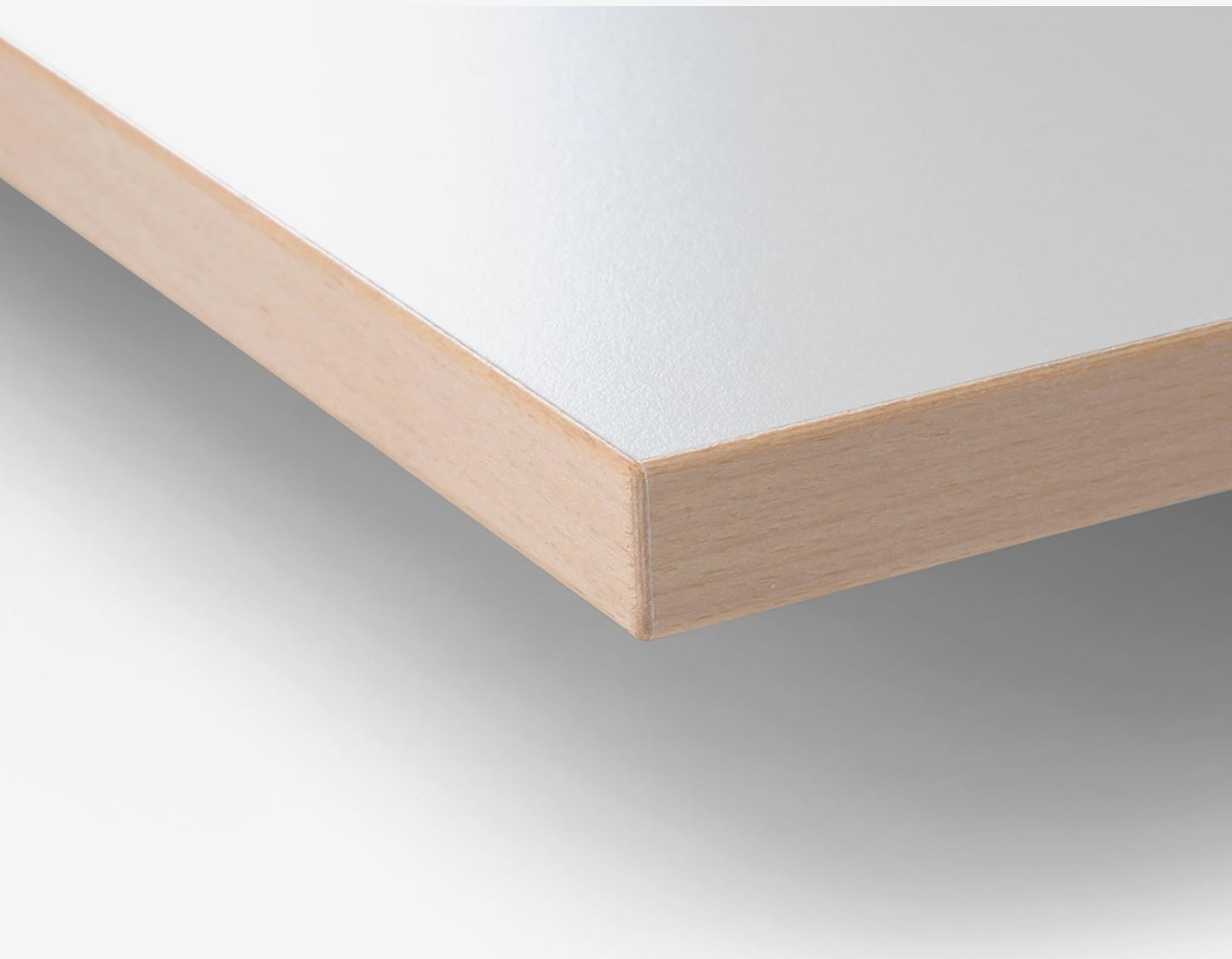 Weiße Tischplatte 1600 x 800 mm für Eiermann Tischgestell