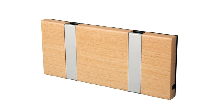 Wandgarderobe Knax mit zwei Haken waagerecht von Loca