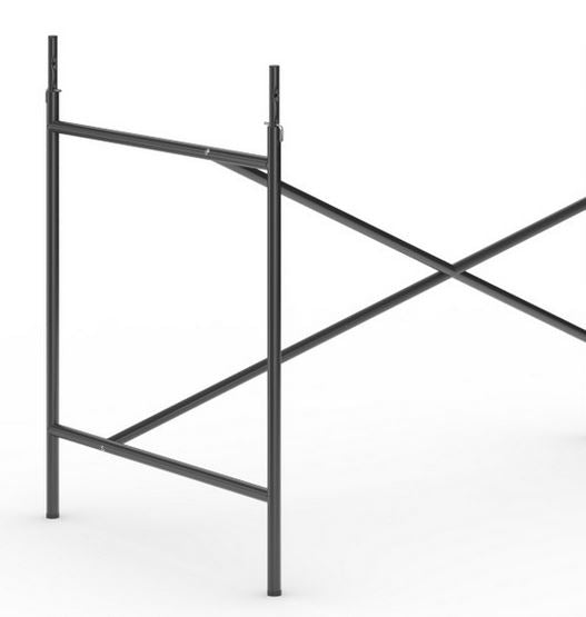 Das originale Egon Eiermann 1 Tischgestell von Richard Lampert (Kreuzposition: Mittig)