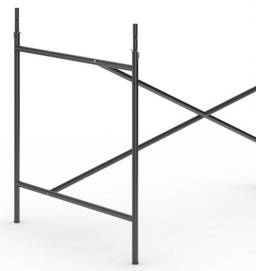 Das originale Egon Eiermann 1 Tischgestell von Richard Lampert (Kreuzposition: Mittig)