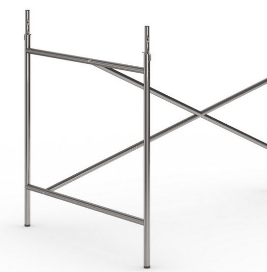 Das originale Egon Eiermann 1 Tischgestell von Richard Lampert (Kreuzposition: Exzentrisch)