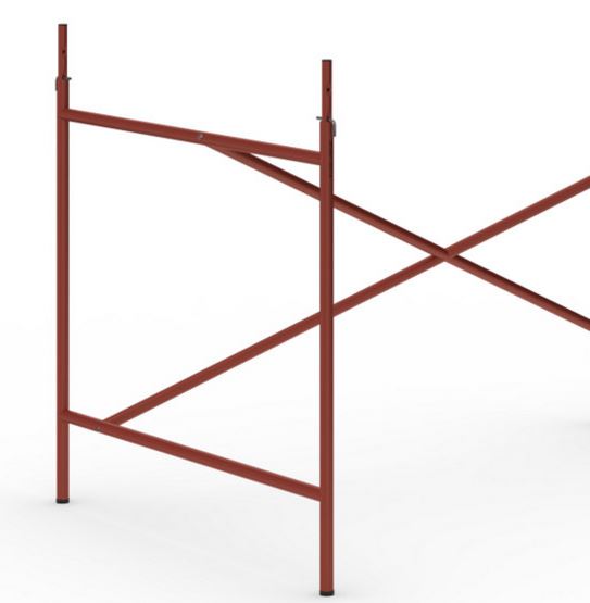 Das originale Egon Eiermann 1 Tischgestell von Richard Lampert (Kreuzposition: Exzentrisch)