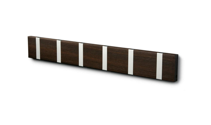 Wandgarderobe Knax mit sechs Haken waagerecht von Loca