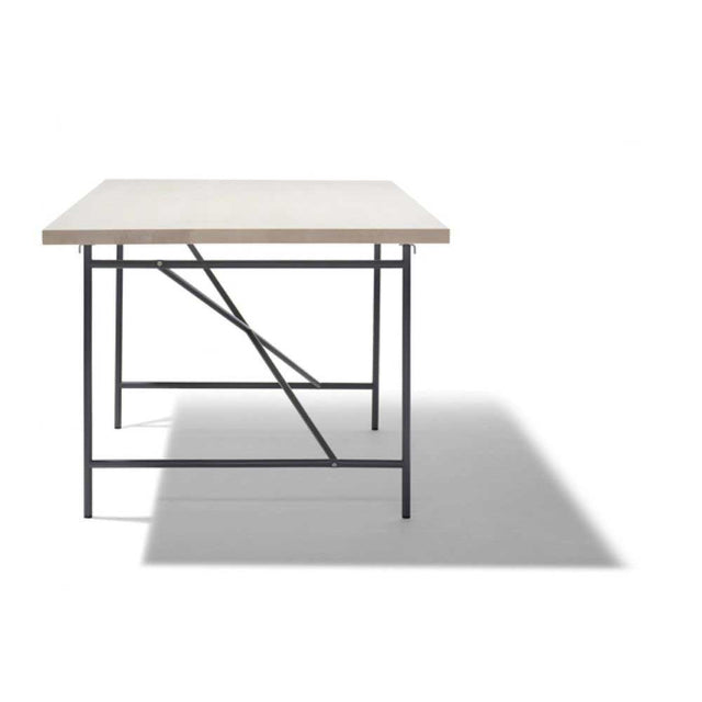 Eiermann 1 Tisch inkl. Melamintischplatte 140x80 cm (Kreuzposition: Exzentrisch)