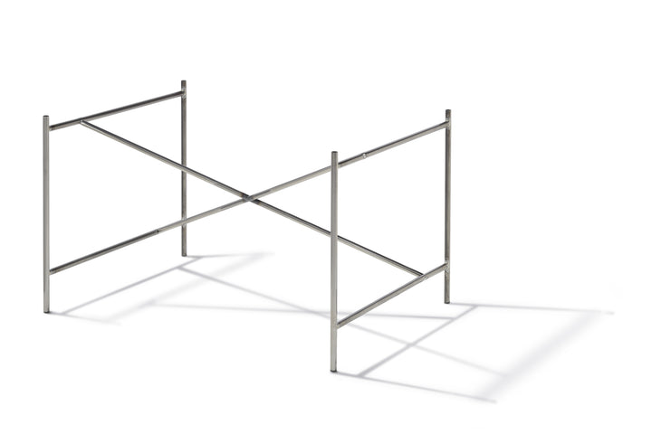 Eiermann 2 Tisch inkl. Melamintischplatte 140x80 cm (Kreuzposition: Exzentrisch)