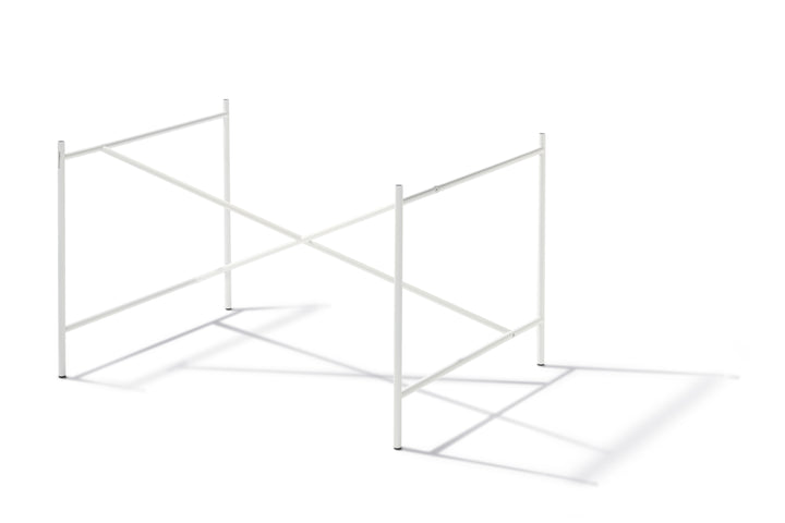 Eiermann 2 Tisch inkl. Melamintischplatte 140x80 cm (Kreuzposition: Exzentrisch)