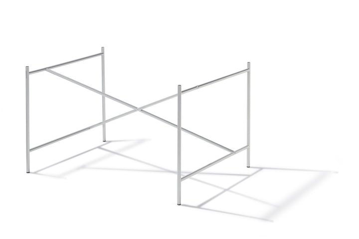 Eiermann 2 Tisch inkl. Melamintischplatte 140x80 cm (Kreuzposition: Exzentrisch)