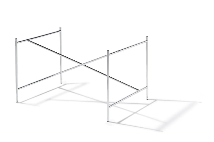Eiermann 2 Tisch inkl. Melamintischplatte 140x80 cm (Kreuzposition: Exzentrisch)
