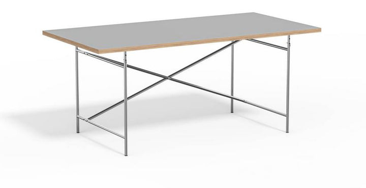 Eiermann 2 Tisch inkl. Melamintischplatte 160x80 cm (Kreuzposition: Mittig)