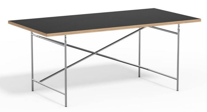 Eiermann 2 Tisch inkl. Melamintischplatte 180x90 cm (Kreuzposition: Mittig)