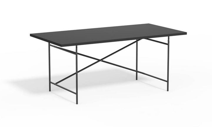 Eiermann 2 Tisch inkl. Melamintischplatte 180x90 cm (Kreuzposition: Mittig)