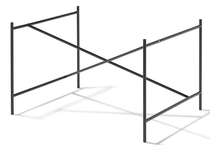 Eiermann 1 Tisch inkl. Melamintischplatte 140x80 cm (Kreuzposition: Exzentrisch)