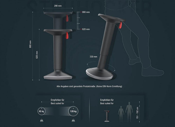 Hocker Stand Up von Interstuhl