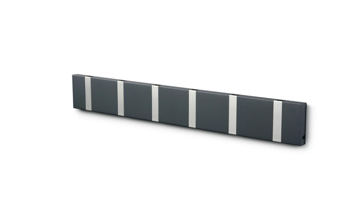 Wandgarderobe Knax mit sechs Haken waagerecht von Loca