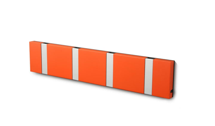 Wandgarderobe Knax mit vier Haken waagerecht von Loca