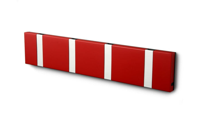 Wandgarderobe Knax mit vier Haken waagerecht von Loca