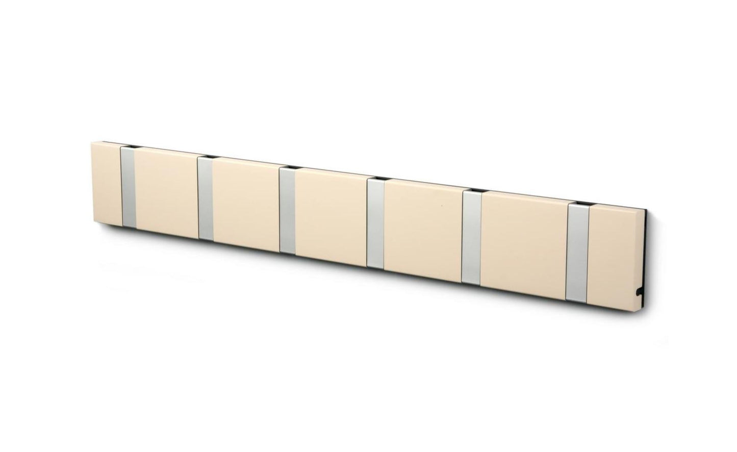 Wandgarderobe Knax mit sechs Haken waagerecht von Loca
