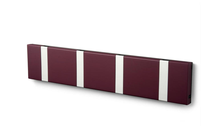 Wandgarderobe Knax mit vier Haken waagerecht von Loca