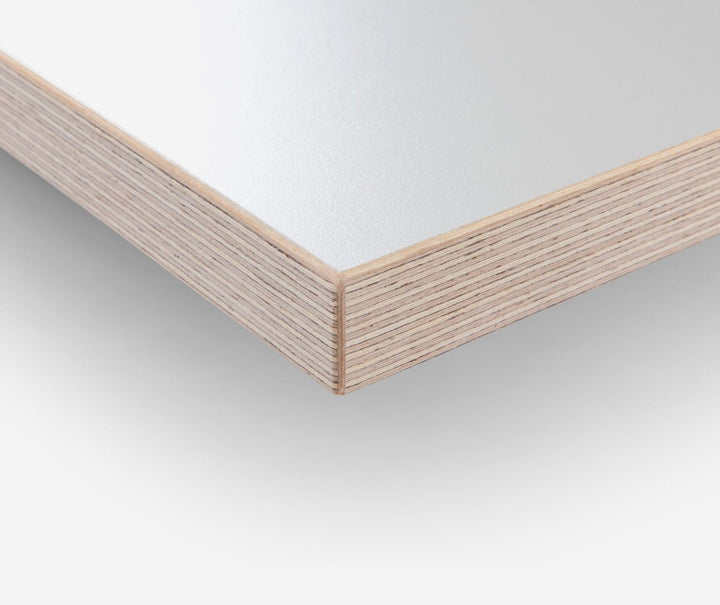 Weiße Tischplatte 1600 x 800 mm für Eiermann Tischgestell