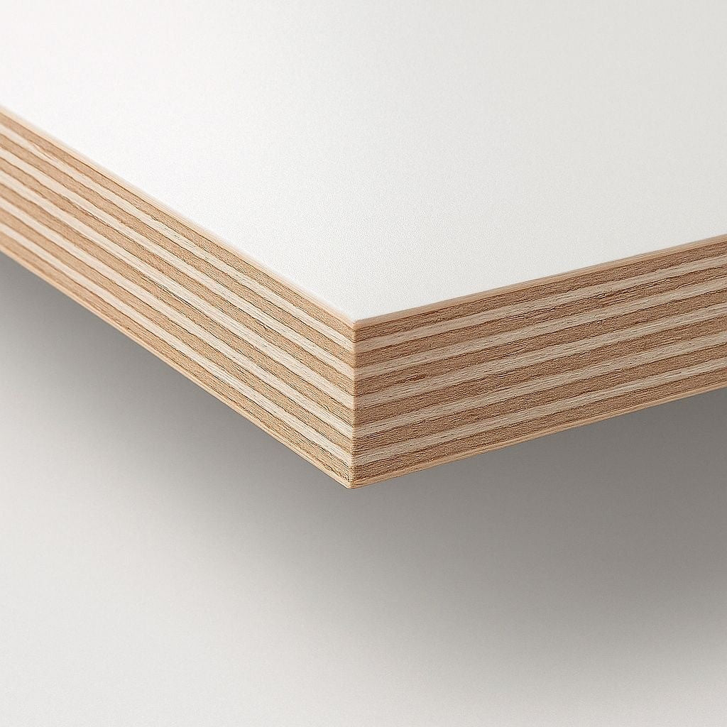 Weiße Tischplatte 1600 x 800 mm für Eiermann Tischgestell