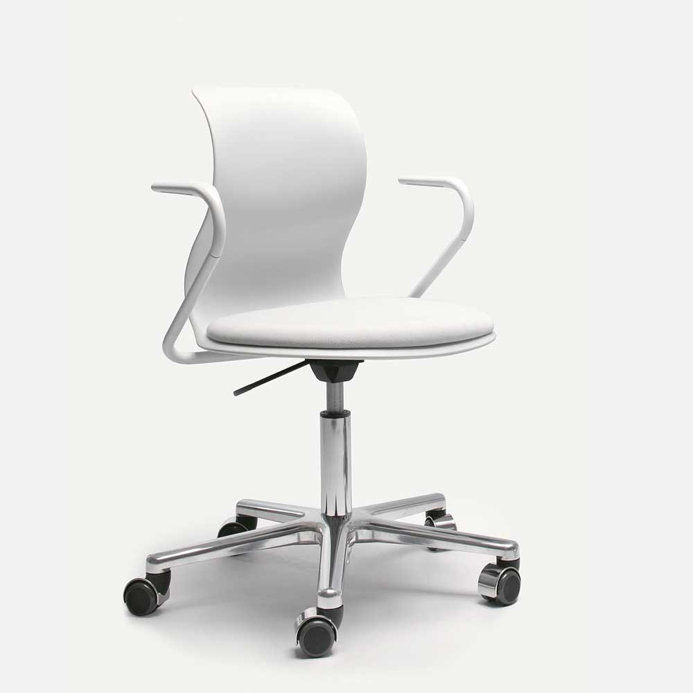 Pro 6 Chair Drehstuhl mit Armlehnen (Gestell: polyamid schwarz) von Flötotto
