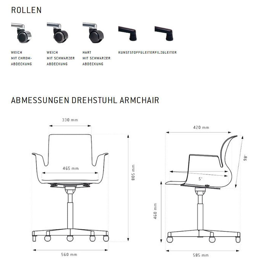 Pro Armchair Drehstuhl von Flötotto