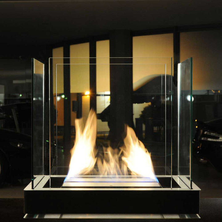 Top Flame Kamin für den Boden von Radius Absolut