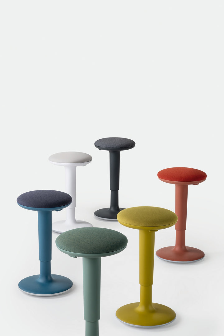 Höhenverstellbare Stehhilfe, Gepolsterte, drehbare Sitzfläche