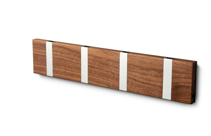 Wandgarderobe Knax mit vier Haken waagerecht von Loca