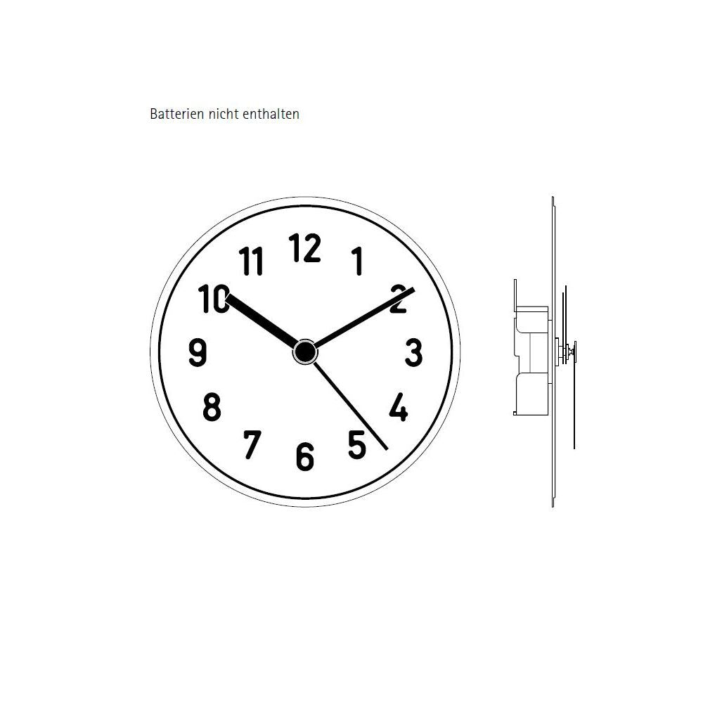 Wanduhr Alu Alu von Richard Lampert