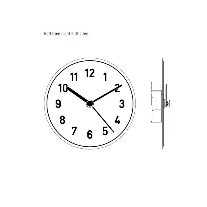 Wanduhr Alu Alu von Richard Lampert