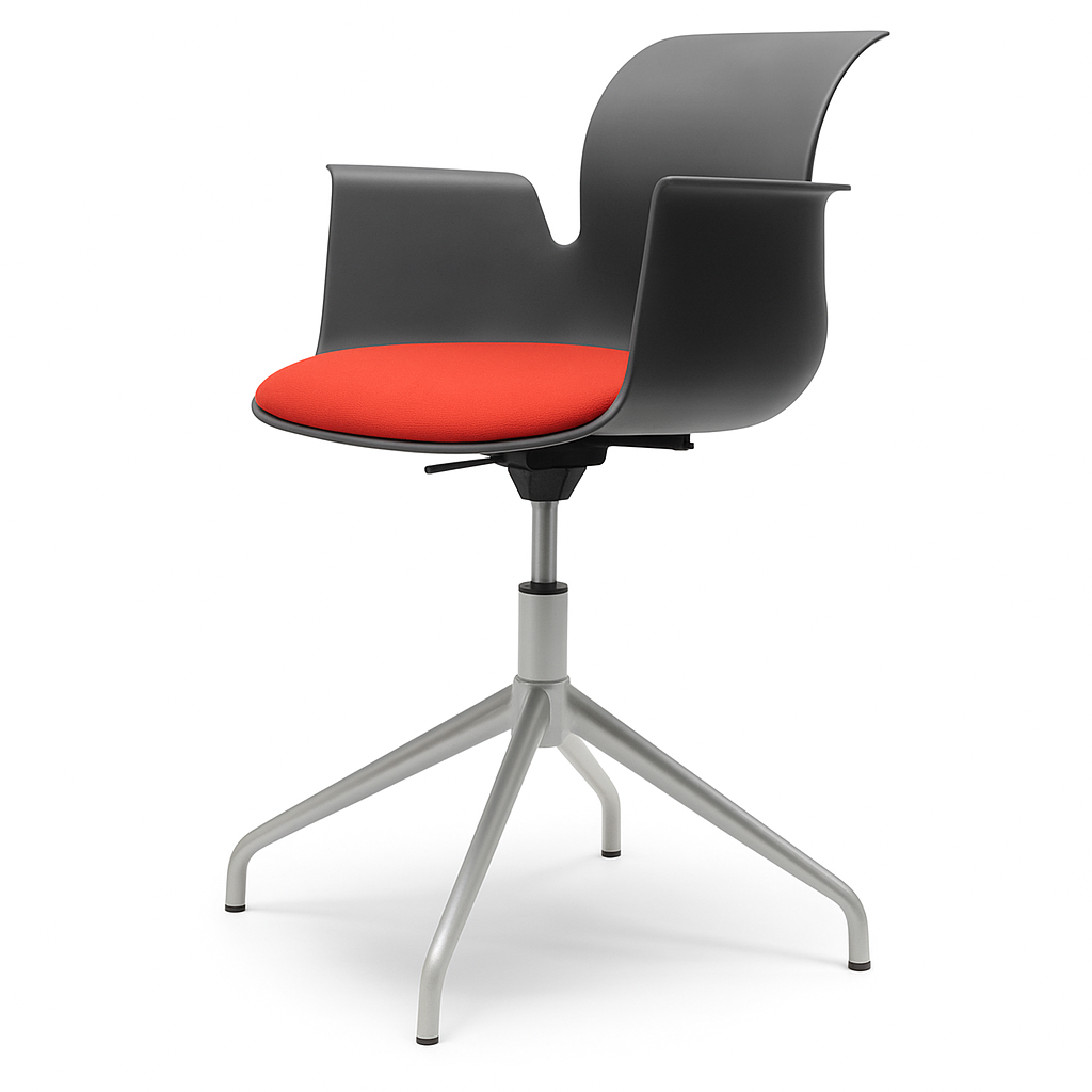 PRO ARMCHAIR Vierstern-Aluminiumgestell