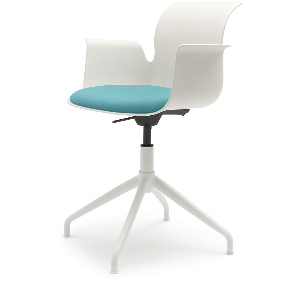 Pro Armchair Viersternalugestell farbig pulverbeschichtet von Flötotto