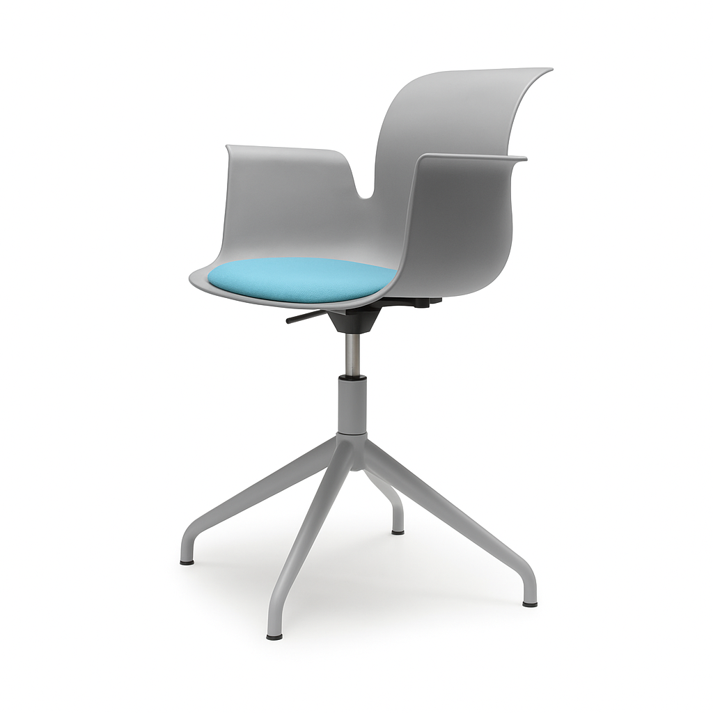 Pro Armchair Viersternalugestell farbig pulverbeschichtet von Flötotto