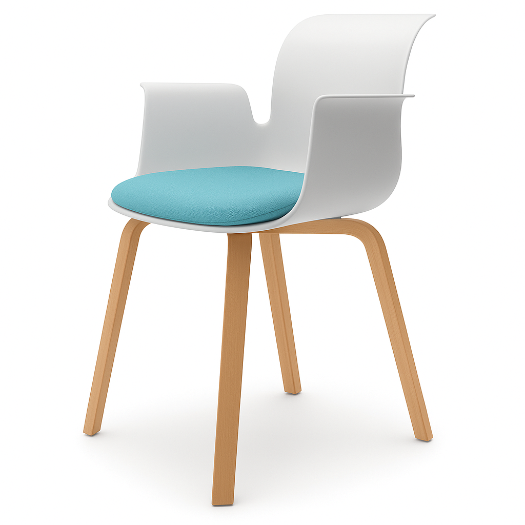 Pro Armchair Vierbeinholzgestell von Flötotto