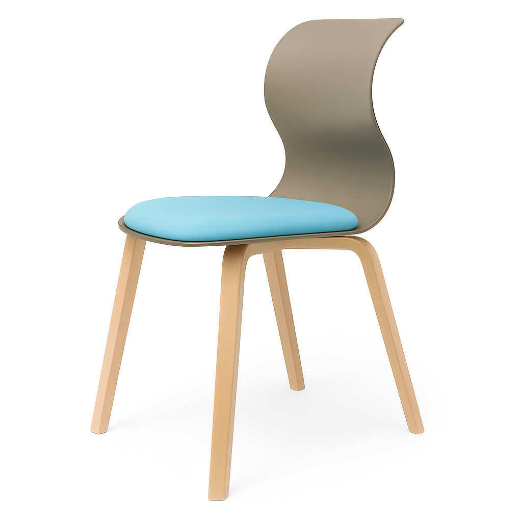 Pro Chair Vierbeinholzgestell von Flötotto
