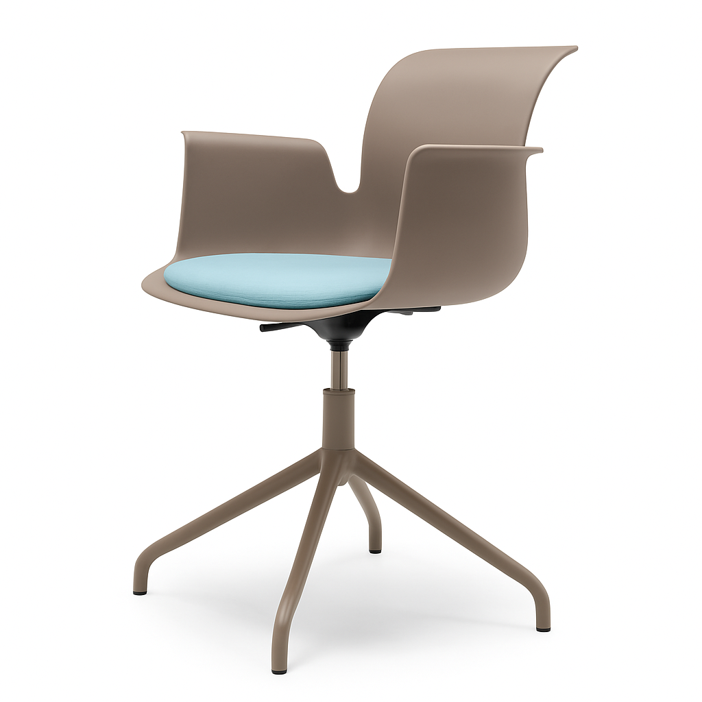 Pro Armchair Viersternalugestell farbig pulverbeschichtet von Flötotto
