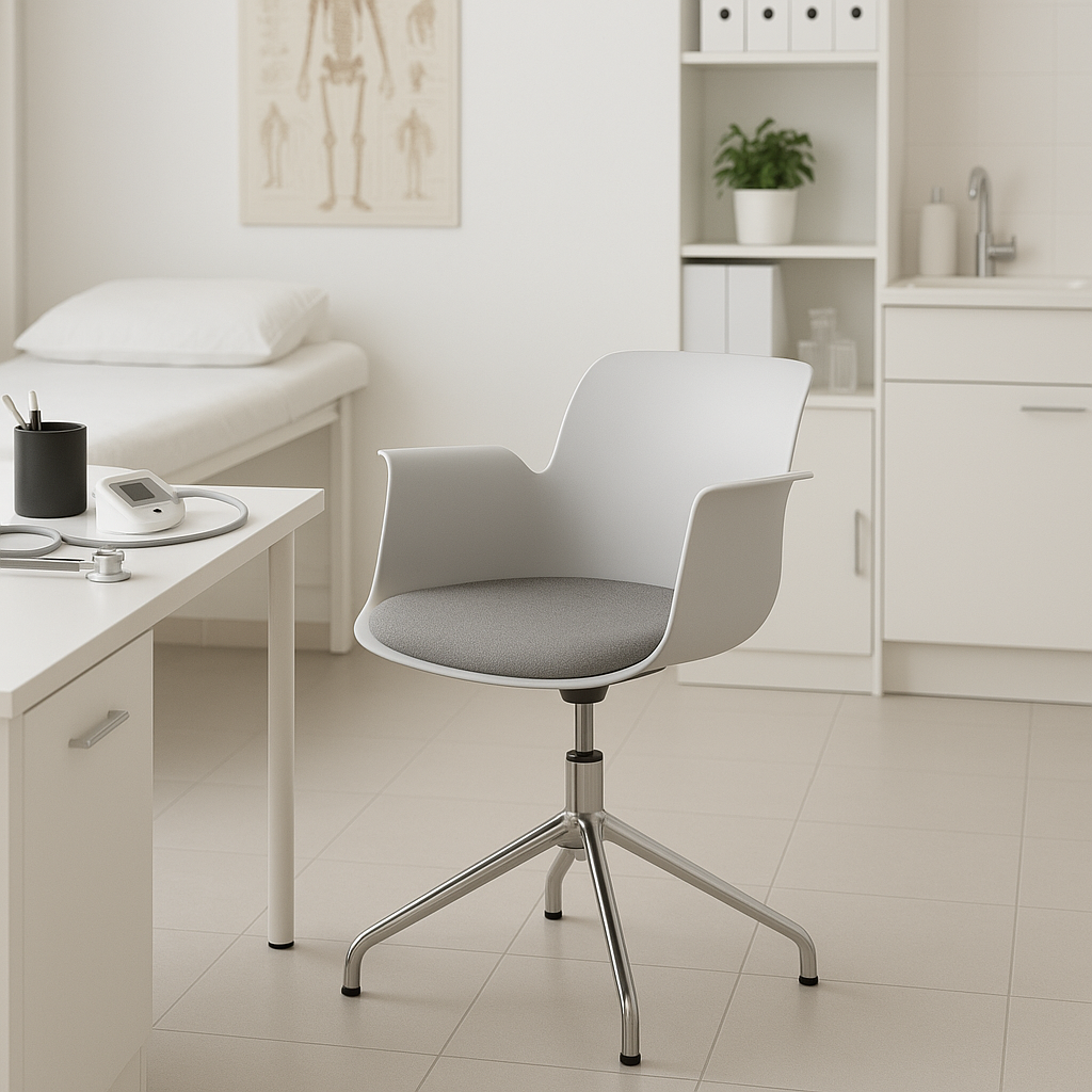 PRO ARMCHAIR Vierstern-Aluminiumgestell