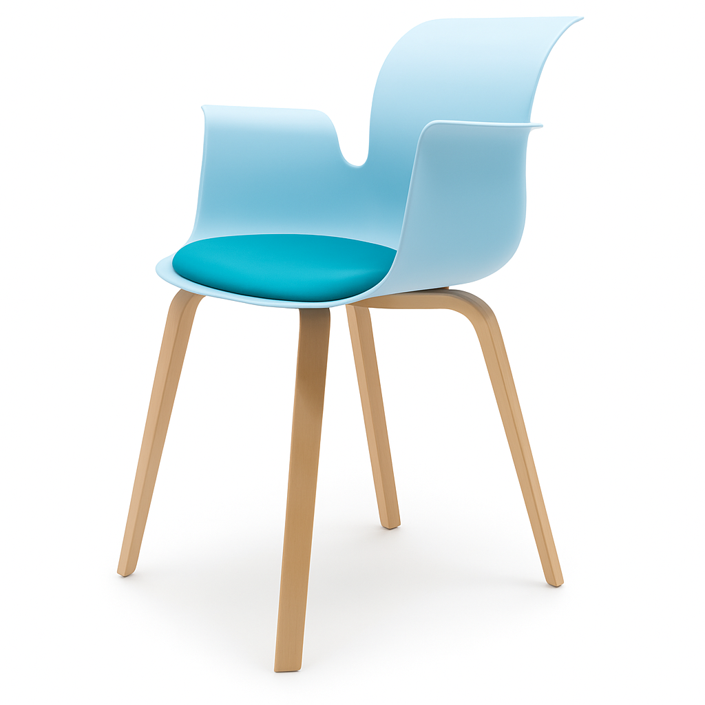 Pro Armchair Vierbeinholzgestell von Flötotto
