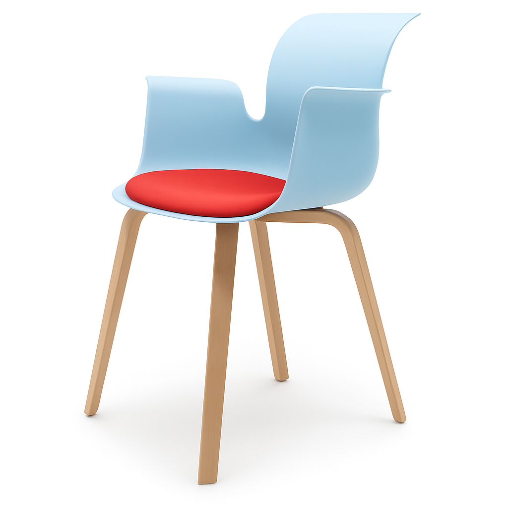 Pro Armchair Vierbeinholzgestell von Flötotto