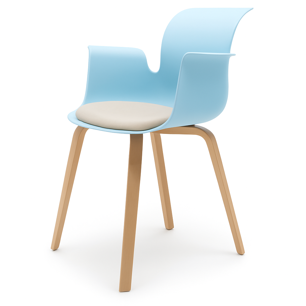 Pro Armchair Vierbeinholzgestell von Flötotto